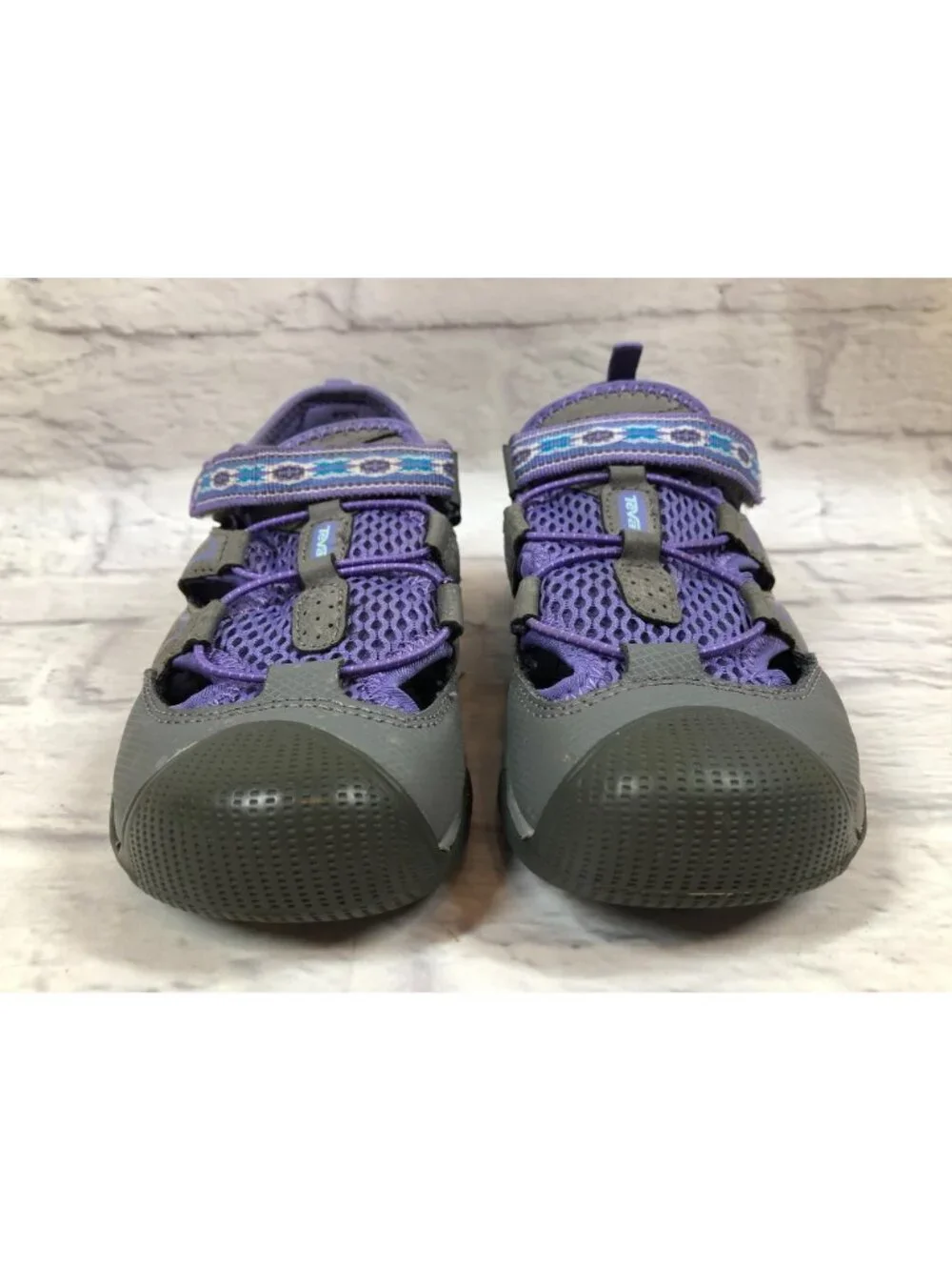 TEVA Girls 2 Rollick Lavender/Gray Water Sport Sandals Shoes